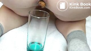 amateur poop in a glass