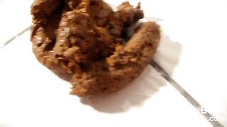 sexy poop on bathroom floor