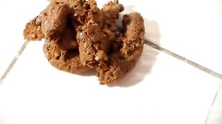 sexy poop on bathroom floor