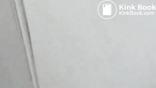 Hot preggo shits her white panties 01