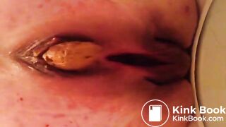 BBW Mature Poop - Taking a shit at work