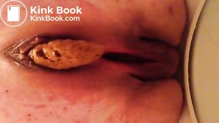 BBW Mature Poop - Taking a shit at work