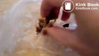 Amateur babe rubbing poop on her fingers - Dirtyshack Free S