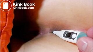 Cutouts-The girl`s intestine cleansing with laxatives (Suppositories) and enemas