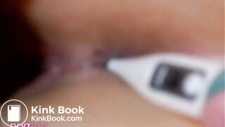 Cutouts-The girl`s intestine cleansing with laxatives (Suppositories) and enemas