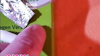 Cutouts-The girl`s intestine cleansing with laxatives (Suppositories) and enemas