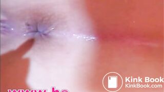 Cutouts-The girl`s intestine cleansing with laxatives (Suppositories) and enemas