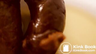 Shit and piss on plate  LucyScat