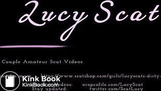 Shit and piss on plate  LucyScat