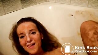 girlfriend covered in her own poo