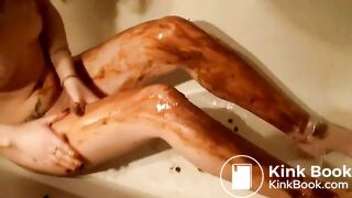 girlfriend covered in her own poo