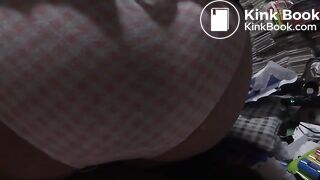 try to poop in my pink panty