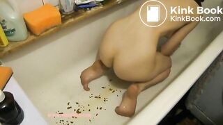 Bathtub enema fun