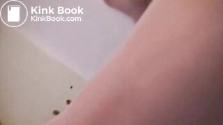 Whte Panty Poop in bathroom!