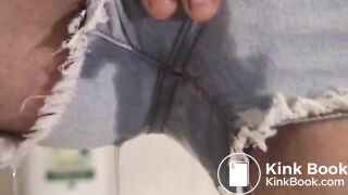 Whte Panty Poop in bathroom!