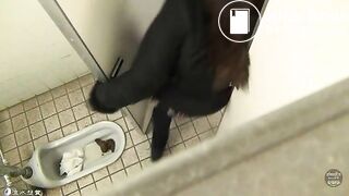 Epic thick turd in men toilet