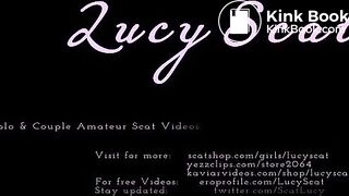 Lingerie poop ends in tasting shit smeared dick  LucyScat