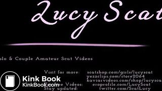 Lingerie poop ends in tasting shit smeared dick  LucyScat