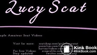 Lingerie poop ends in tasting shit smeared dick  LucyScat