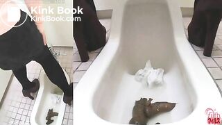 Girl shitting