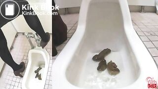 Girl shitting