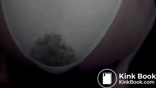 Over my toilet in my panties