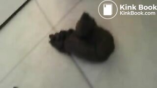 Red-Haired Babe Farting Then Shitting