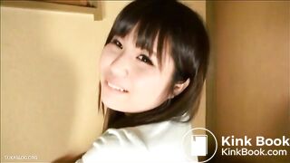Japanese girl's long poop
