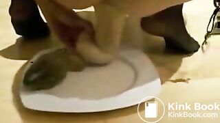 Teen_takes_dildo_in_Asshole_and_eats_her_scat