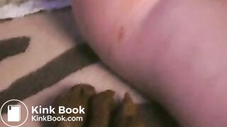 scat_lucy shitting in white dress