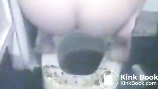 Wine Enema (Drunk Shitting on Toilet)