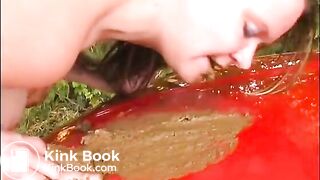 shit on the car and play with it