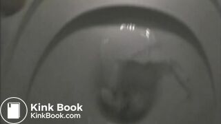 Pretty blonde girl poops