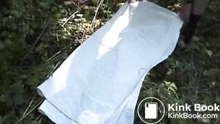 Chubby mature shit outdoor