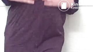 Hot preggo shits her white panties