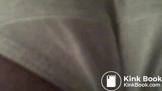 Hot preggo shits her white panties