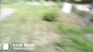 drunk russian girl passed out after pooping in the street - uncensored version