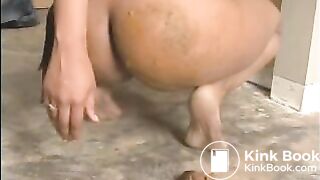 Kisha smearing Pauline poop