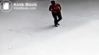 Chinese woman poops in public