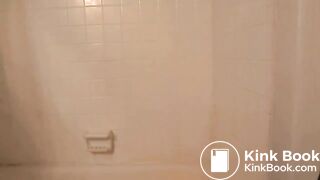 Shitting and smearing in the shower