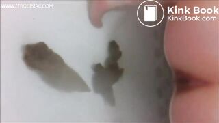 Releasing big poop in the bath