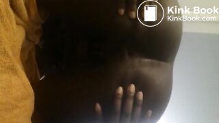 Black girl pooping