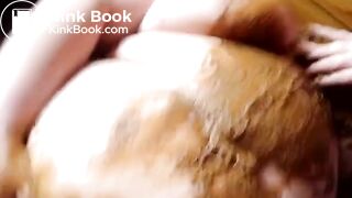 Fisting a BBW scat slut