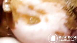 Fisting a BBW scat slut