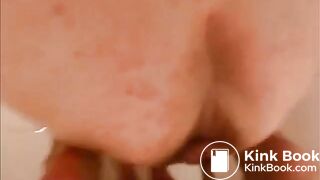 Fat woman is really constipated On xPee