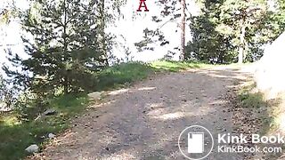 Caught by jogger when pooping