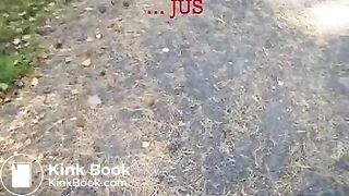 Caught by jogger when pooping