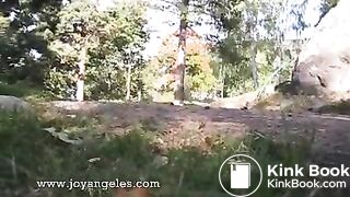 Caught by jogger when pooping