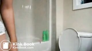 Girl pooping toilet compilation