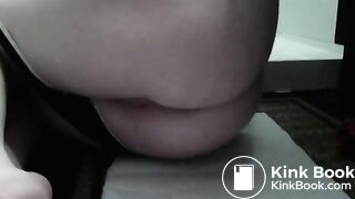 Girlfriend pushes a big one